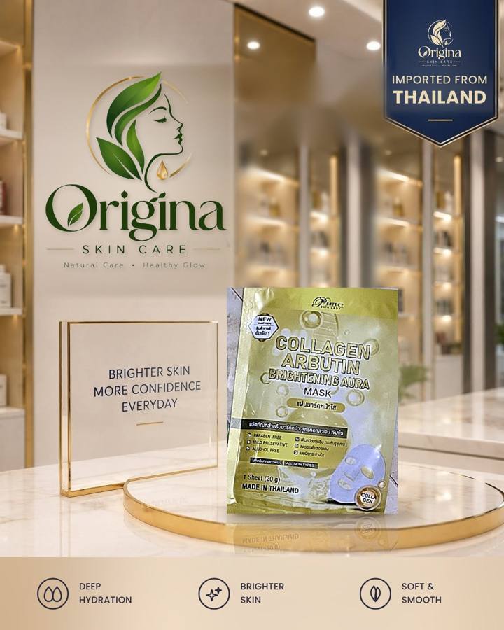 Perfect Skin Lady Collagen Arbutin Brightening Aura Mask